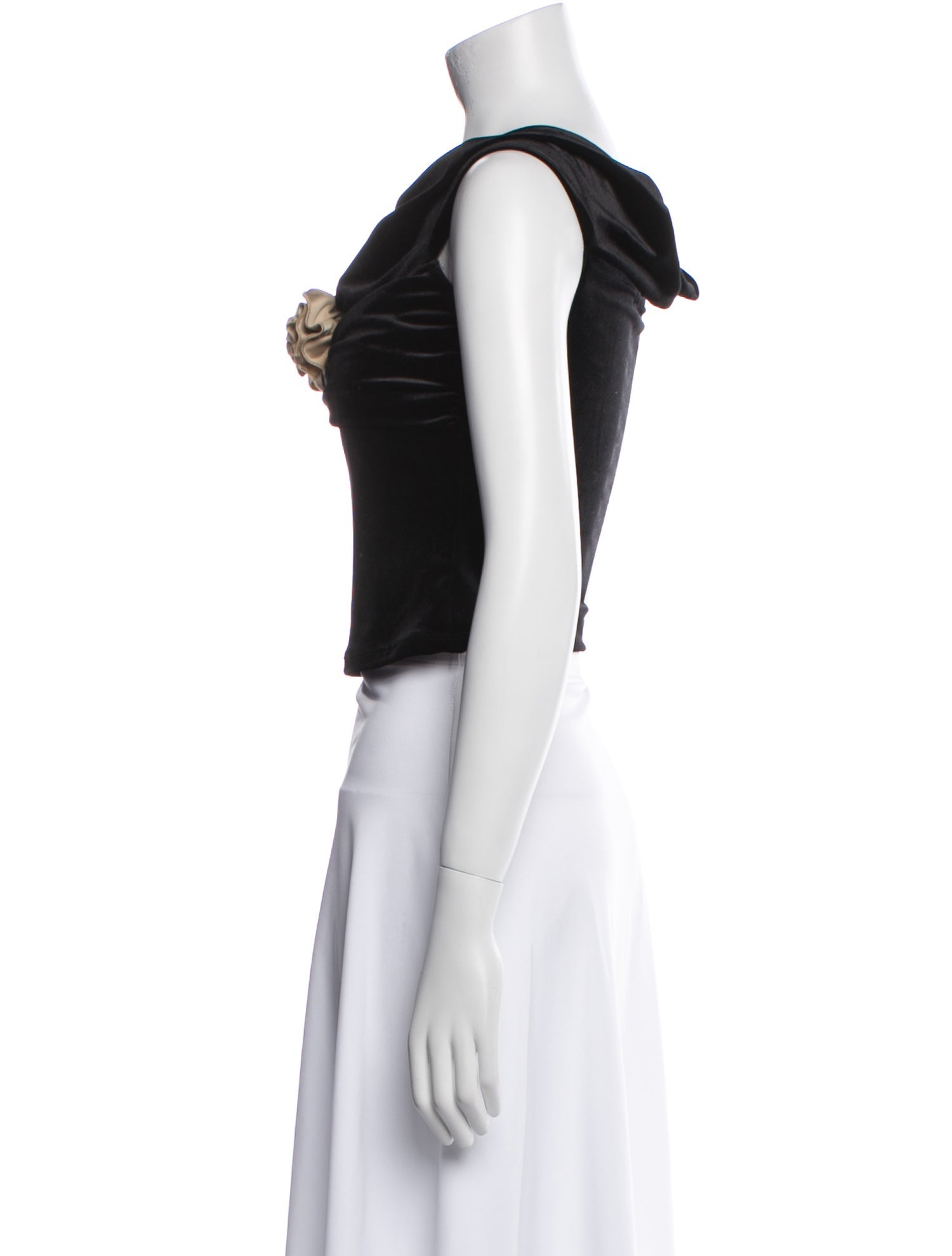 Reformation Square Neckline Sleeveless Crop Top