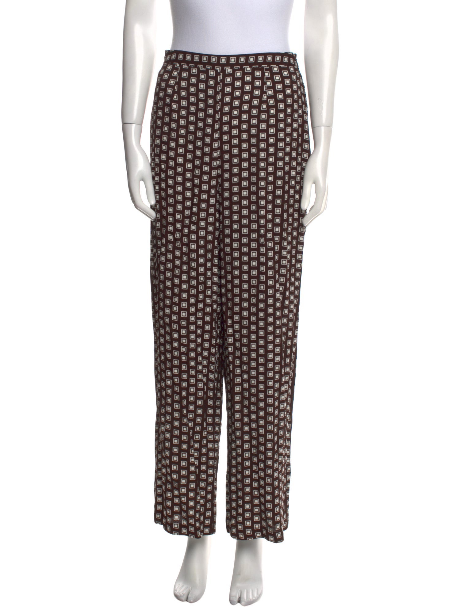 Reformation Plaid Print Wide Leg Pants