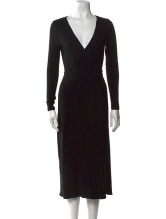 Reformation V-Neck Midi Length Dress