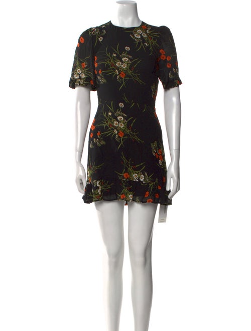 Reformation Floral Print Mini Dress