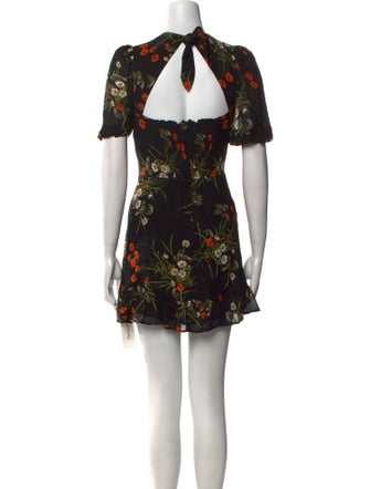 Reformation Floral Print Mini Dress