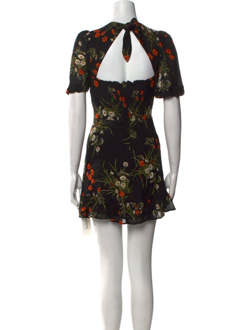Reformation Floral Print Mini Dress