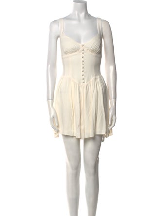 Reformation V-Neck Mini Dress