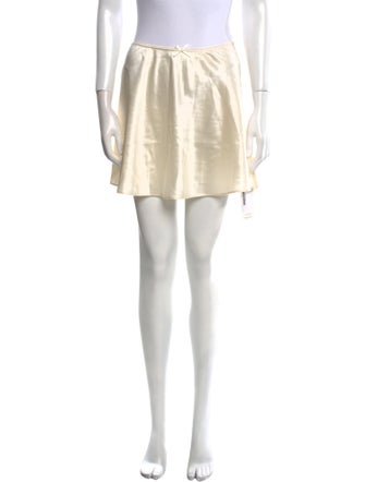 Reformation Silk Mini Skirt