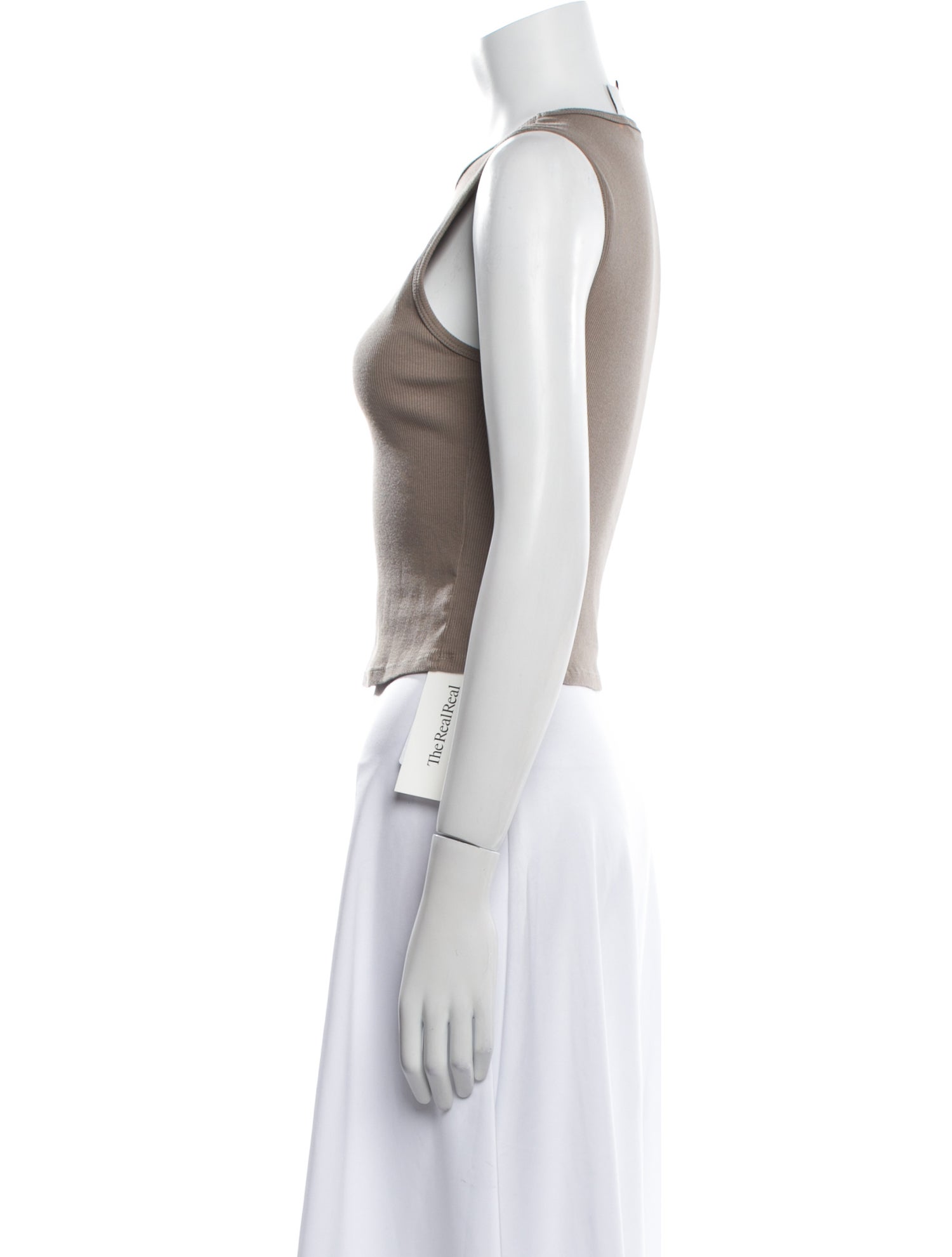 Reformation Crew Neck Sleeveless Crop Top