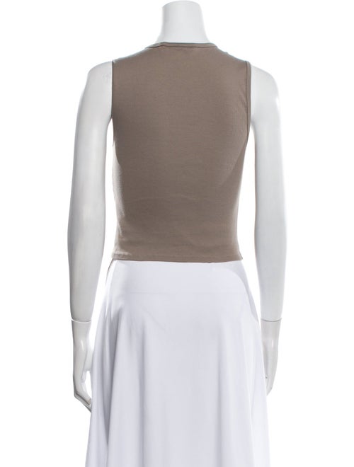 Reformation Crew Neck Sleeveless Crop Top