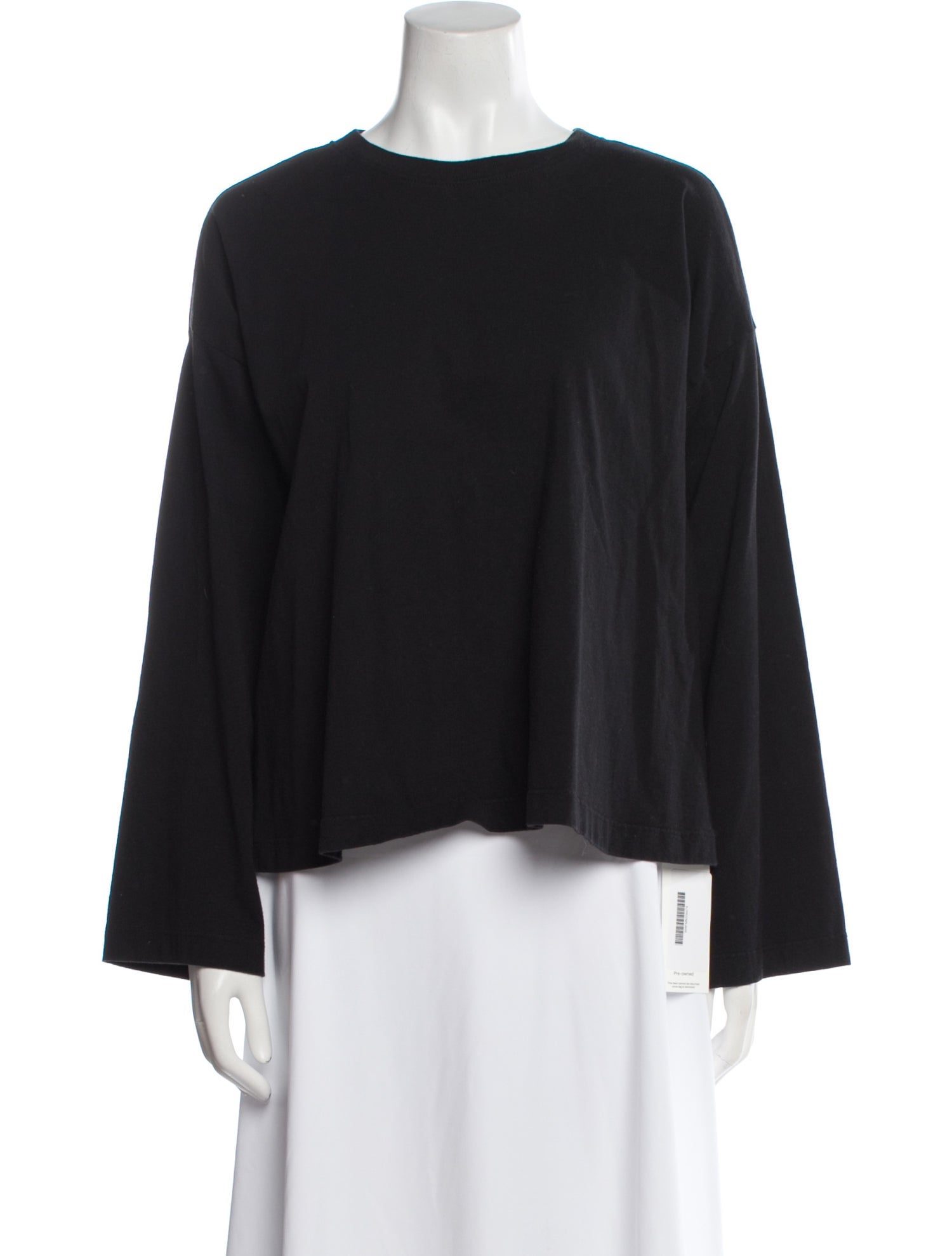 Reformation Bateau Neckline Long Sleeve Blouse