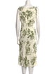 Reformation Floral Print Midi Length Dress