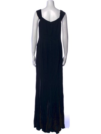 Reformation V-Neck Long Dress