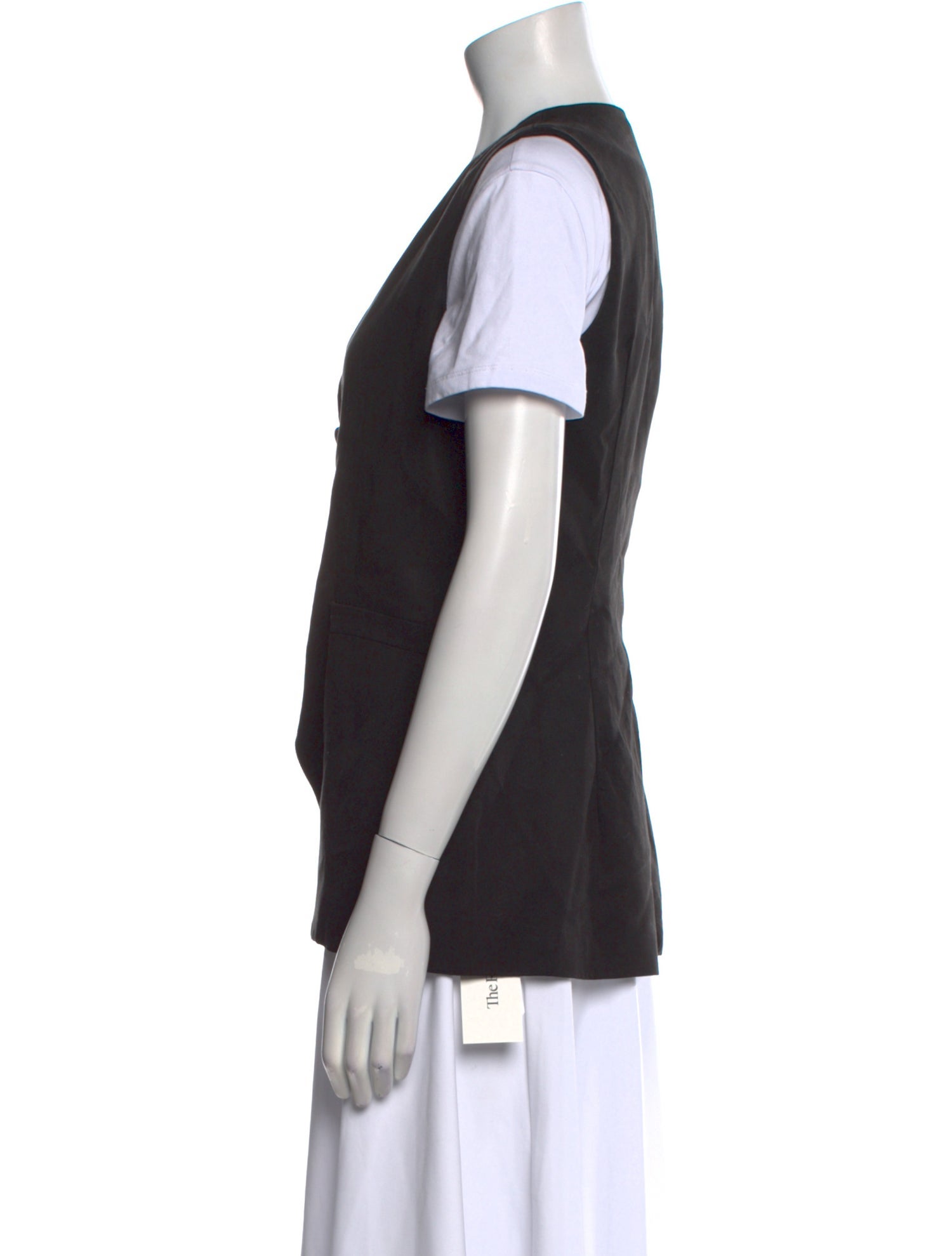 Reformation V-Neck Short Sleeve Button-Up Top