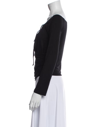 Reformation Cowl Neck Long Sleeve Top