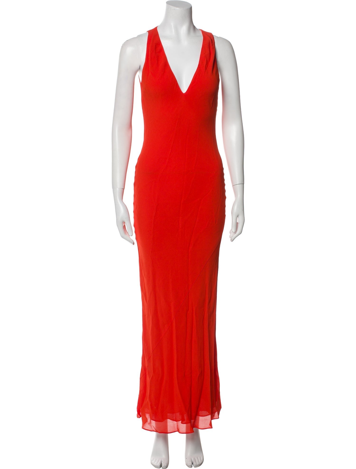 Reformation V-Neck Long Dress