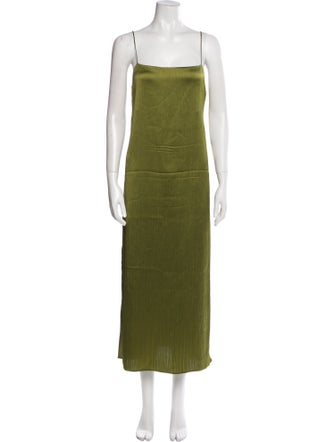 Reformation Square Neckline Long Dress