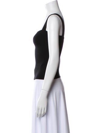 Reformation Square Neckline Sleeveless Crop Top