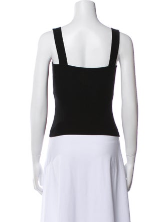 Reformation Square Neckline Sleeveless Crop Top