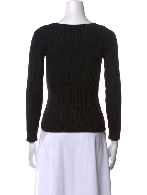 Reformation Square Neckline Three-Quarter Sleeve Top