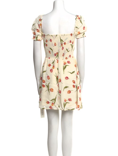 Reformation Floral Print Mini Dress
