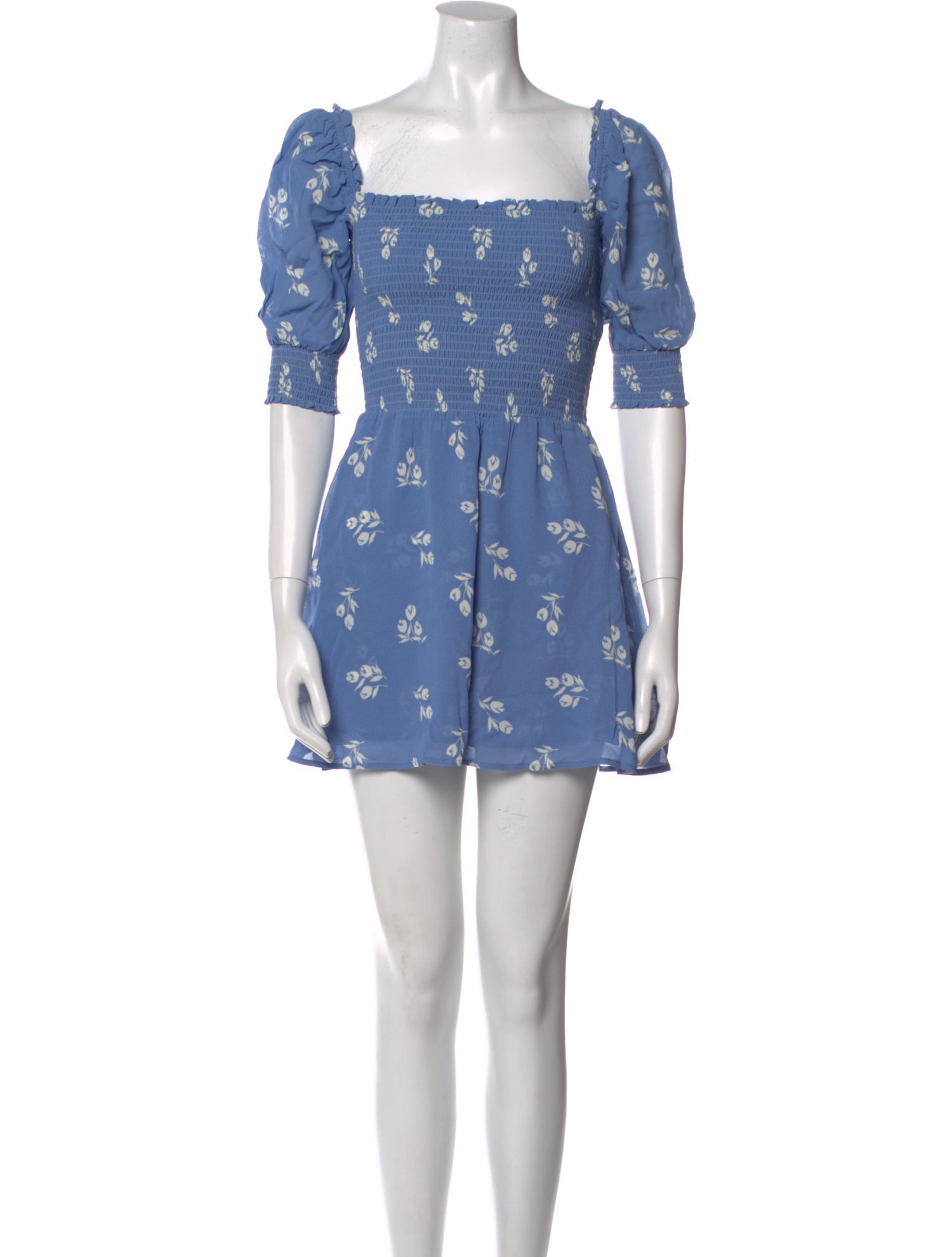 Reformation Floral Print Mini Dress