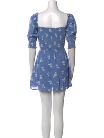 Reformation Floral Print Mini Dress