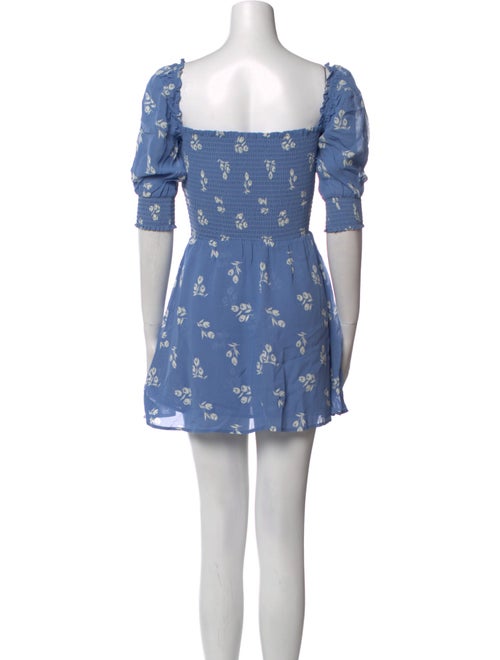 Reformation Floral Print Mini Dress