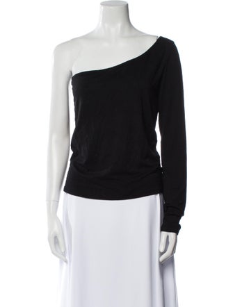 Reformation One-Shoulder Long Sleeve Top