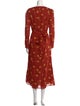 Reformation Polka Dot Print Long Dress