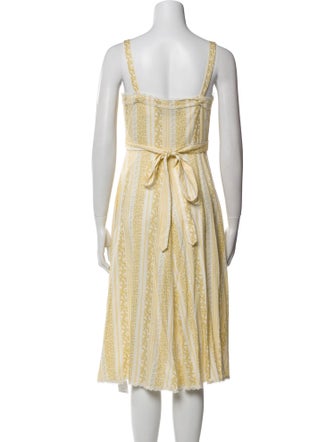 Reformation V-Neck Midi Length Dress