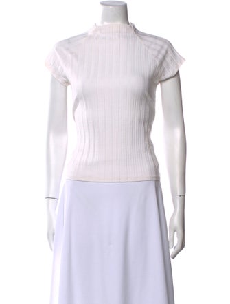 Reformation Mock Neck Short Sleeve Top