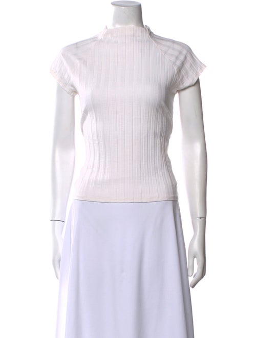 Reformation Mock Neck Short Sleeve Top