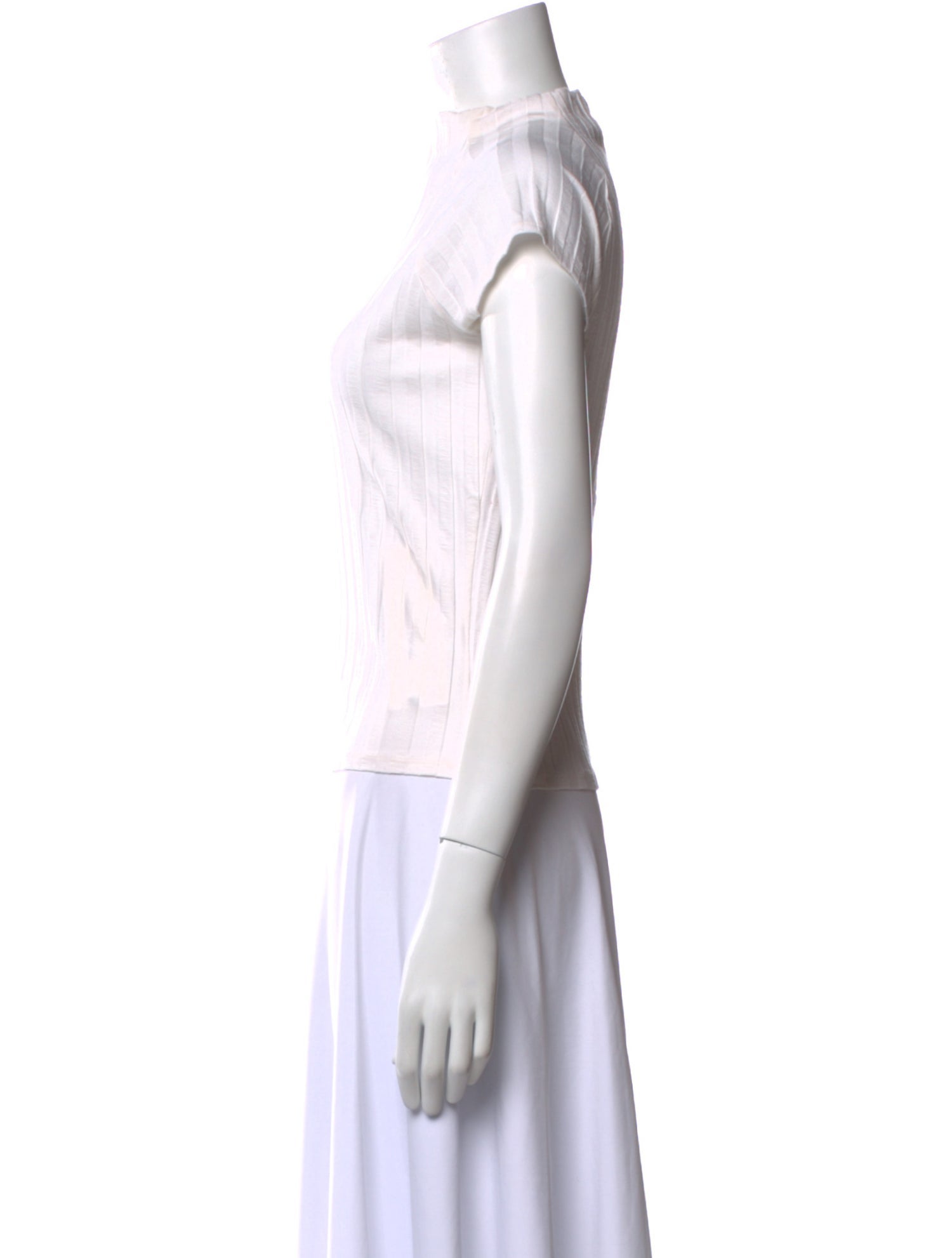 Reformation Mock Neck Short Sleeve Top