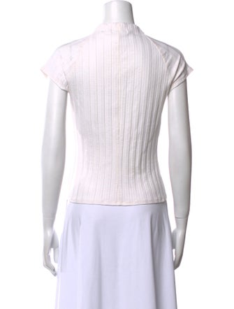 Reformation Mock Neck Short Sleeve Top