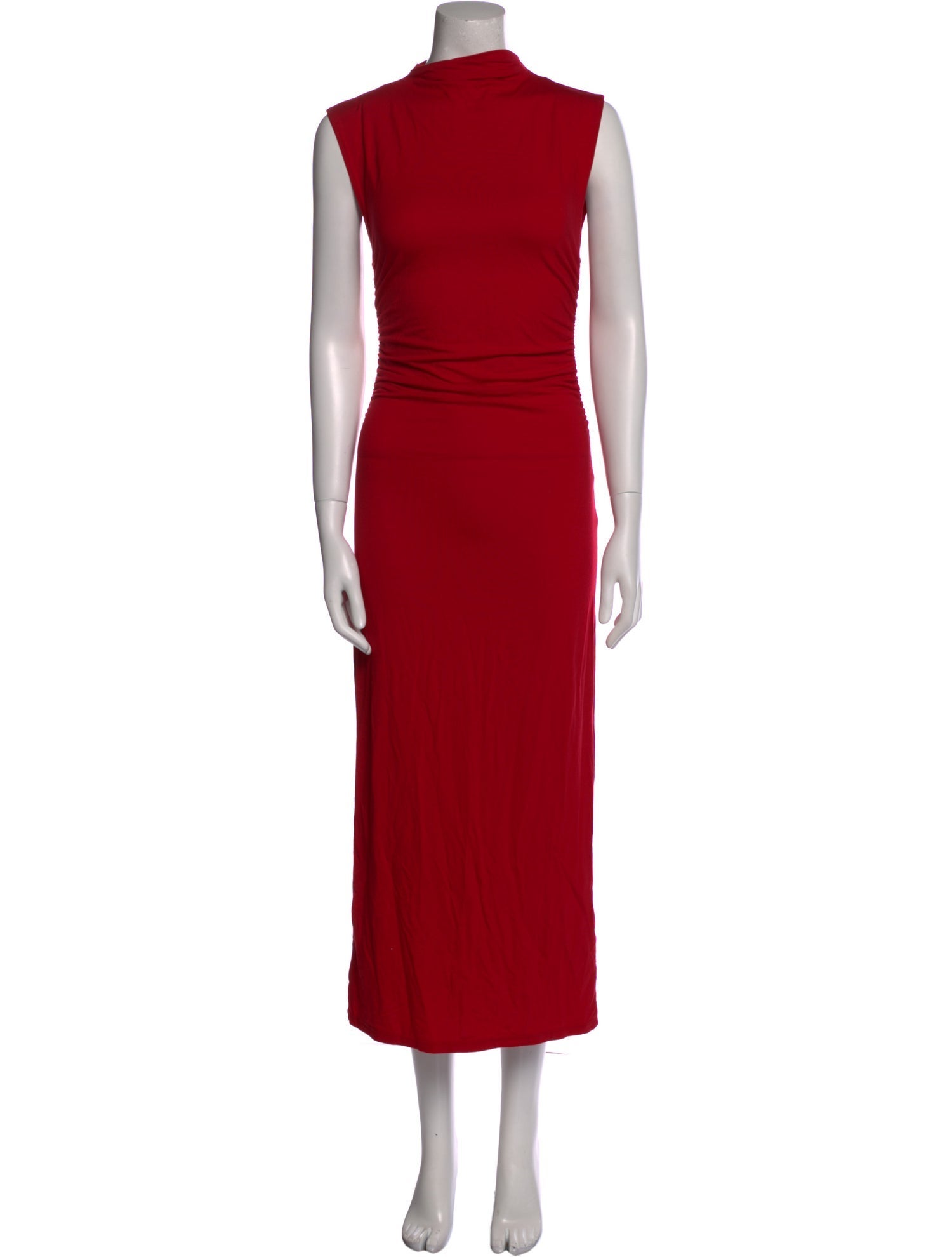 Reformation Mock Neck Long Dress