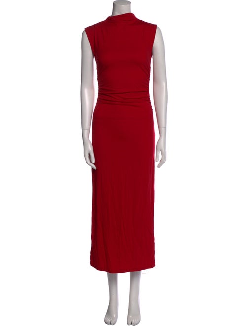 Reformation Mock Neck Long Dress