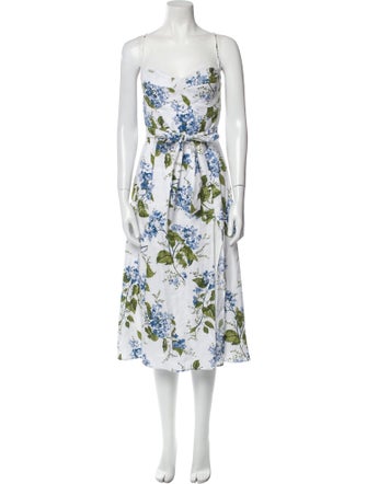 Reformation Linen Midi Length Dress