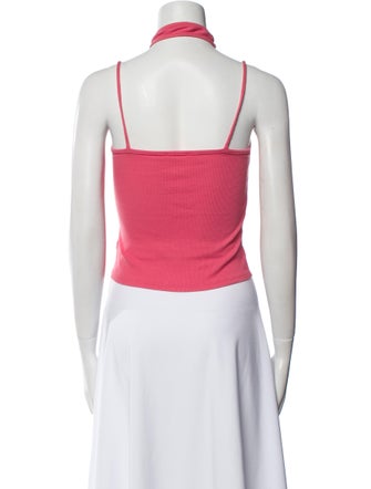 Reformation Halterneck Sleeveless Crop Top