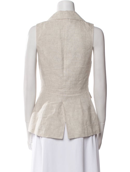 Reformation Linen V-Neck Button-Up Top