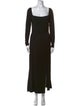 Reformation Square Neckline Long Dress