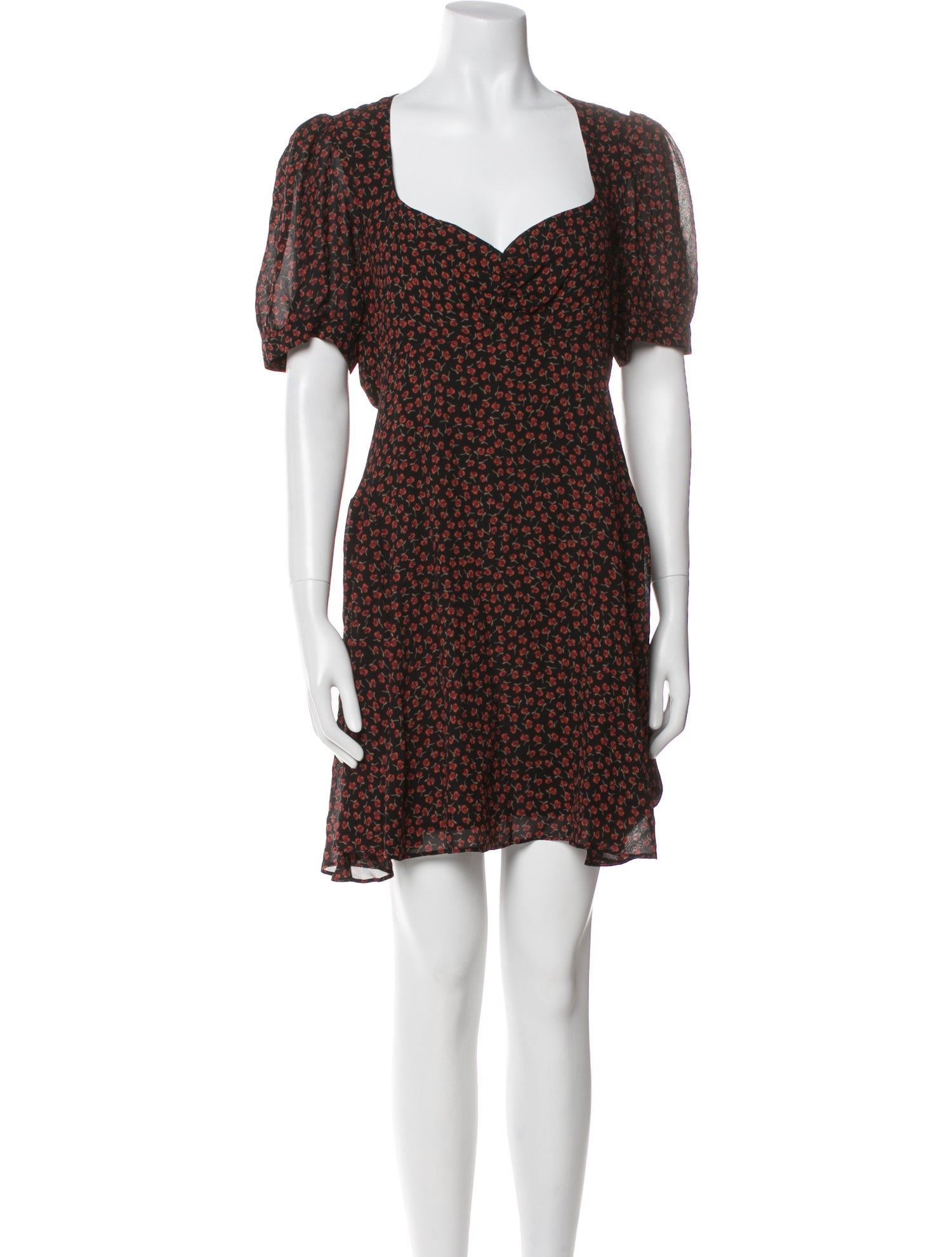 Reformation Floral Print Mini Dress