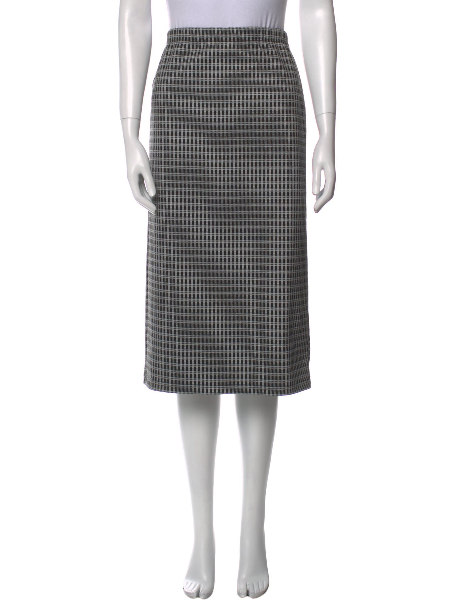 Reformation Plaid Print Knee-Length Skirt