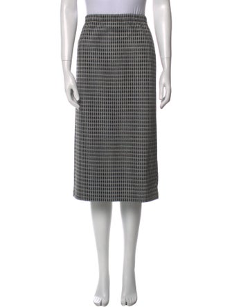 Reformation Plaid Print Knee-Length Skirt