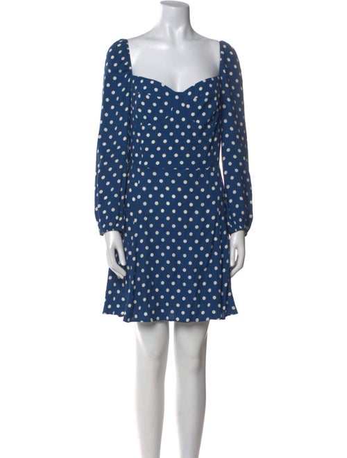 Reformation Polka Dot Print Mini Dress