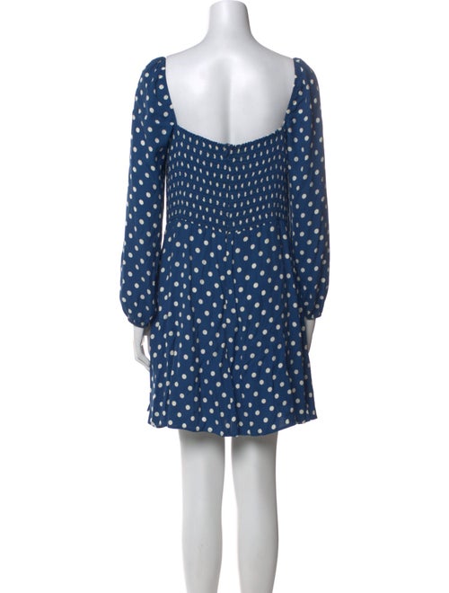Reformation Polka Dot Print Mini Dress