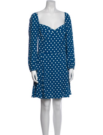 Reformation Polka Dot Print Mini Dress
