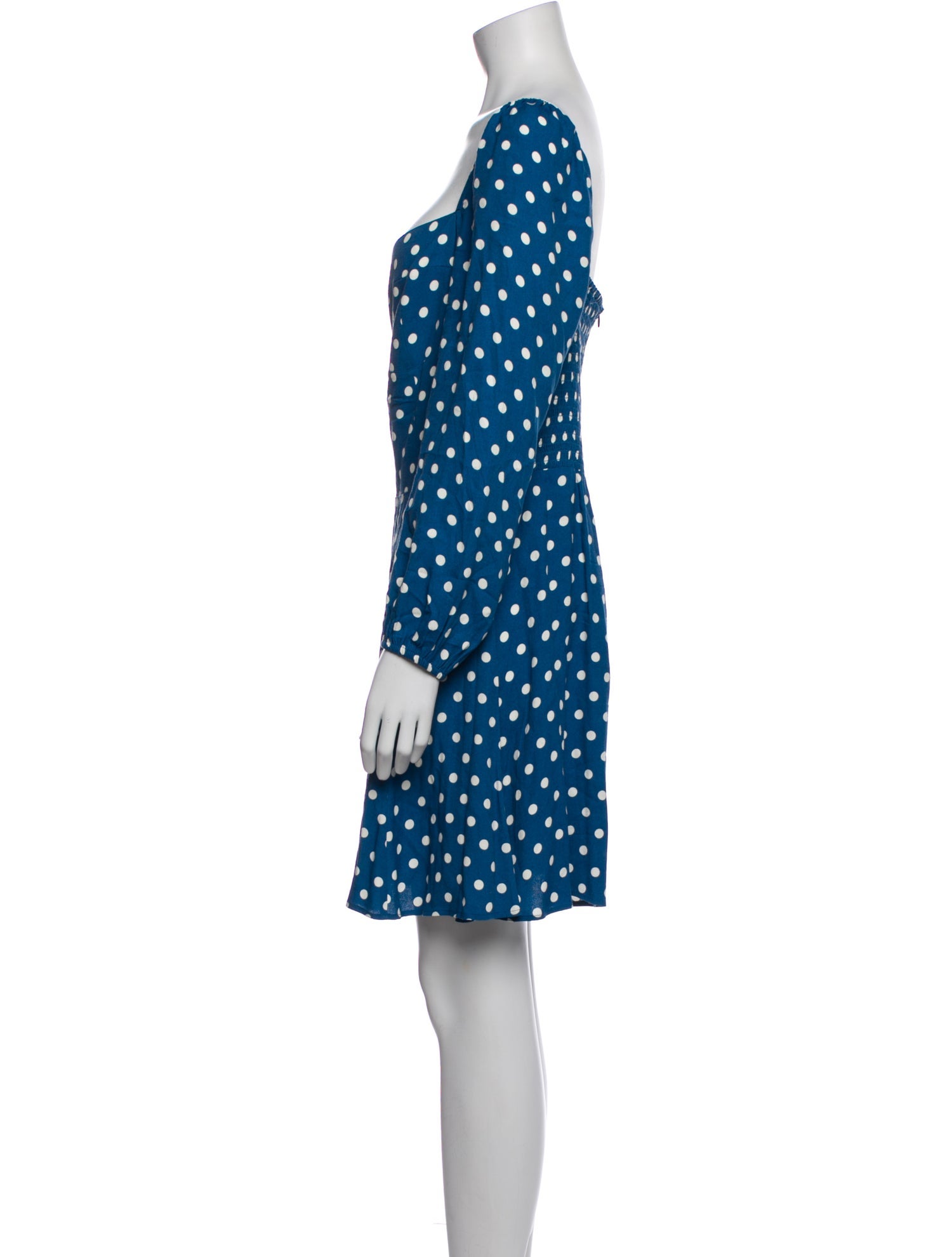 Reformation Polka Dot Print Mini Dress