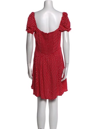 Reformation Polka Dot Print Mini Dress