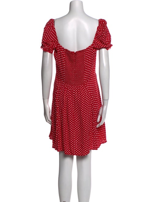Reformation Polka Dot Print Mini Dress
