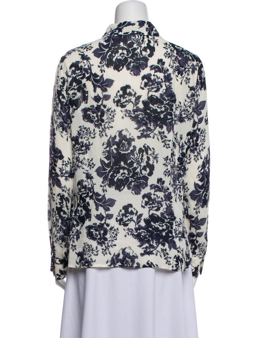Reformation Floral Print Long Sleeve Button-Up Top