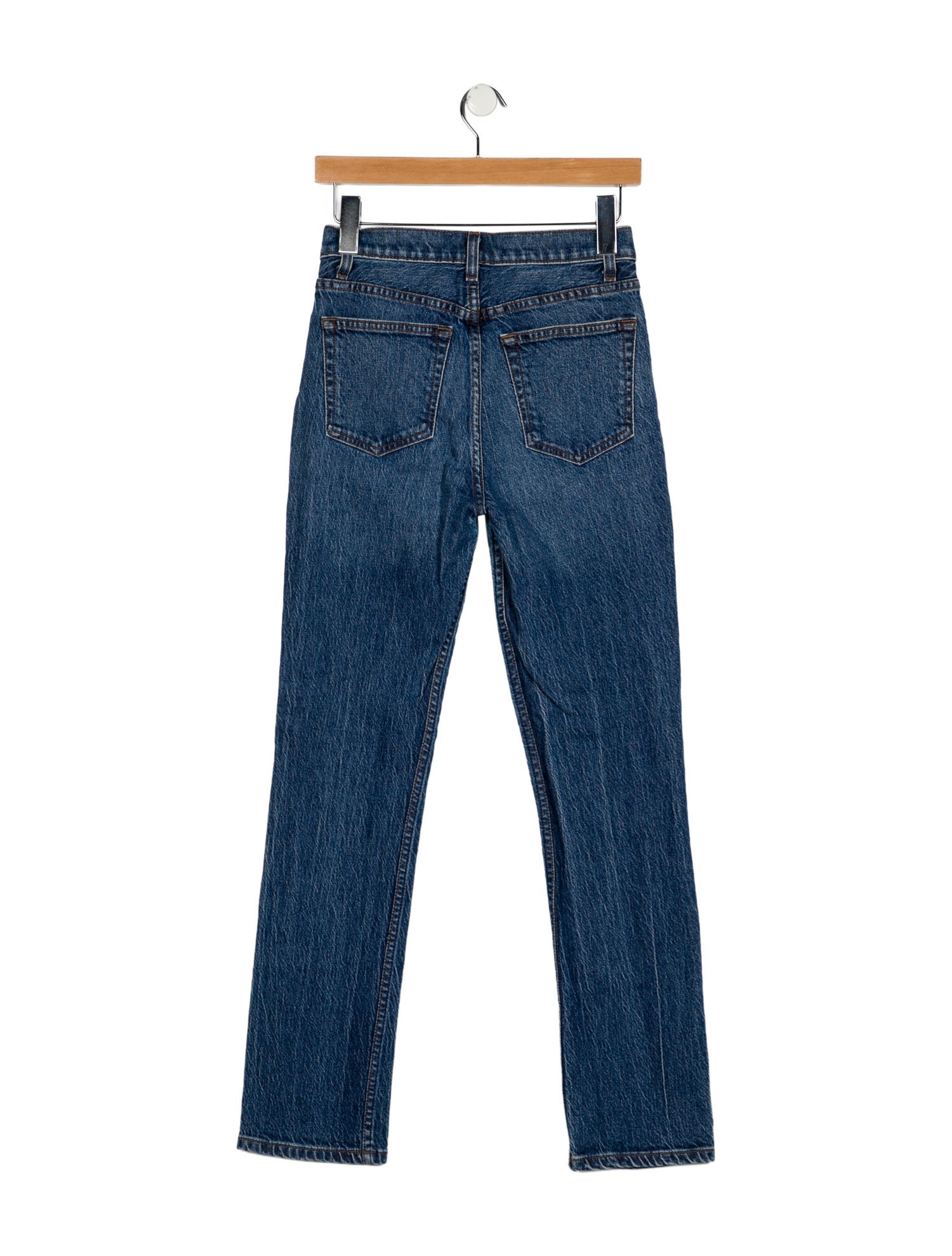 Reformation Mid-Rise Straight Leg Jeans