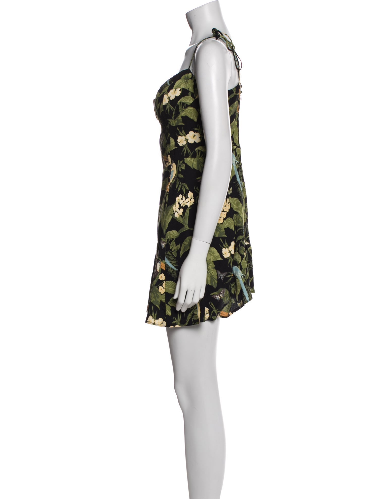 Reformation Floral Print Mini Dress