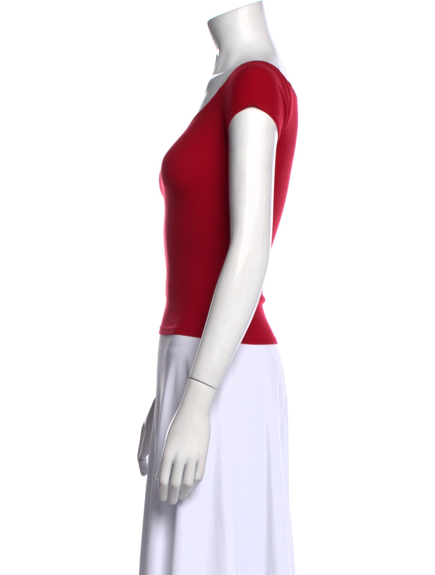 Reformation Scoop Neck Short Sleeve T-Shirt